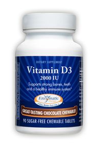 Enzymatic Therapy Vitamin D3 5,000 IU 90 Chocolate Chewables