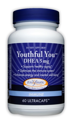 Enzymatic Therapy Youthful You DHEA 5mg (formerly DHEA-5) 60Ultracaps