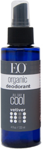 EO Deod Spray  Organic Vetiver 4 OZ