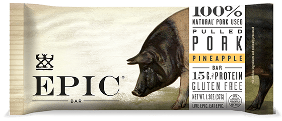 Epic -  Bar,Pulled Pork,Pineapple 12ct 1.5oz-OUT OF STOCK