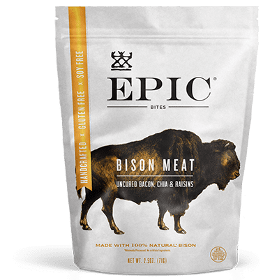 Epic -  Bites,Bison Bacon Chia                                     8ct 2.5oz