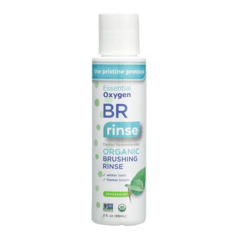 Essential Oxygen Brushing Rinse Organic Peppermint 3 oz