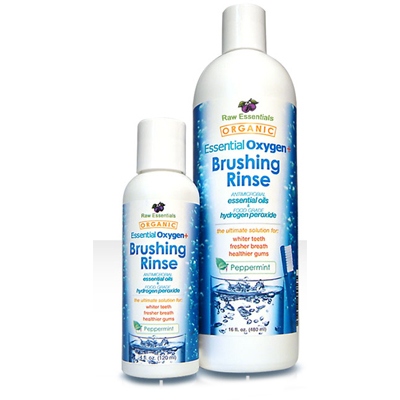 Essential Oxygen + Brushing Rinse Peppermint 3 oz