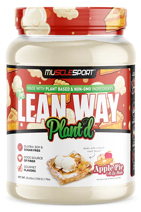 Muscle Sport Lean Whey Plant'd Apple Pie 1.7pnds 25Servings