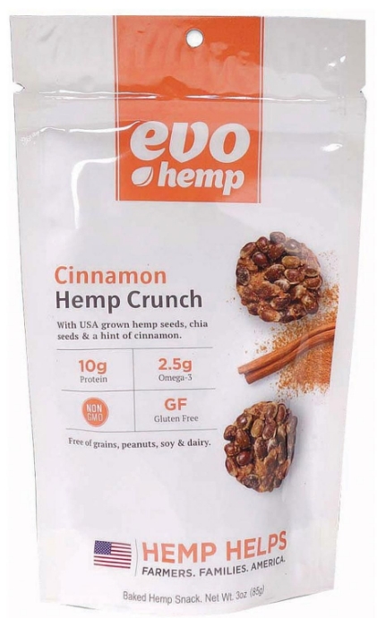 Evo Hemp - Hemp Crunch,Cinnamon 12/3 OZ