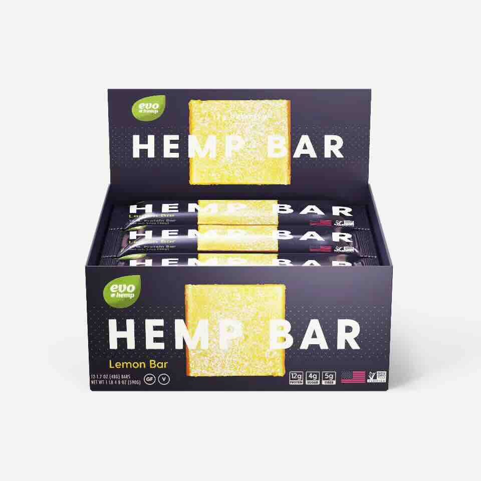 Evo Hemp - Hemp Protein Bar Lemon 12 / 1.7Oz