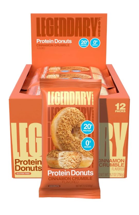 Legendary Protein Donuts Cinnamon Crumble 12 pk