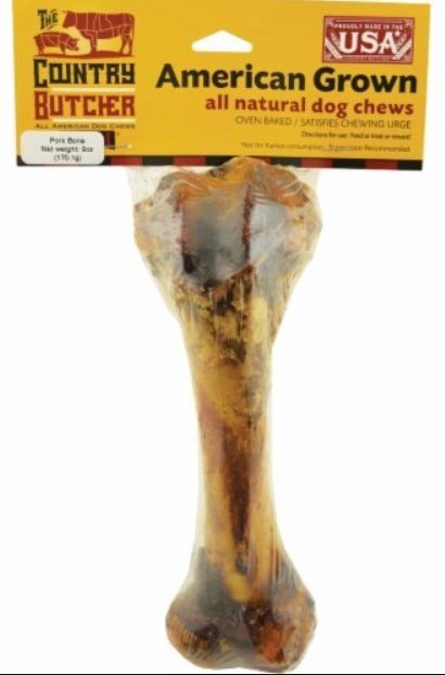 Country Butcher Natural Dog Chews Pork Bone 6/oz