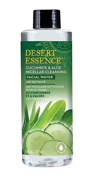 Desert Essence Cucumber and Aloe Micellar Cleansing Facial Water 8 Oz