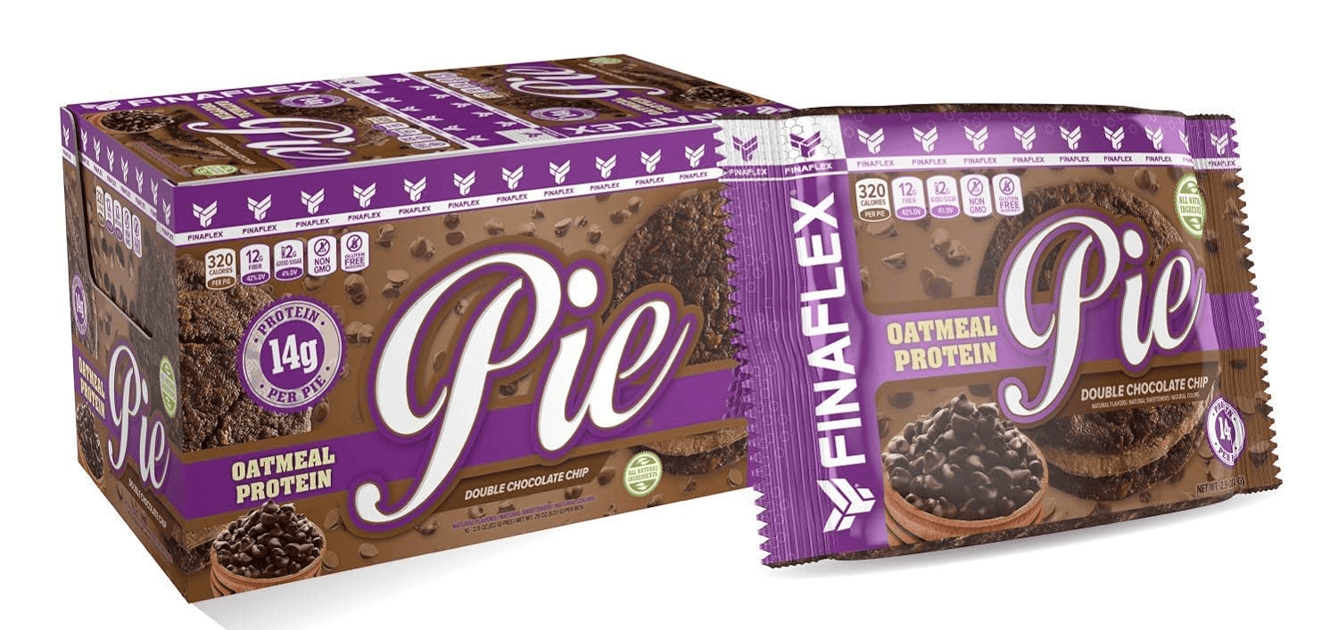 Finaflex - Oatmeal Protein Pies Double Chocolate Chip Flavor 14g Protein 10Pies     TEMPORARILY UNAVAILABLE