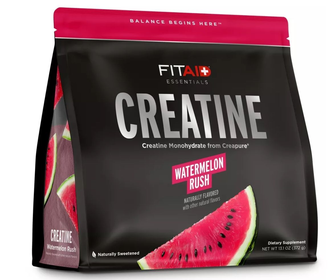 Fit Aid Creatine Monohydrate Watermelon Rush Flavor 60 serv