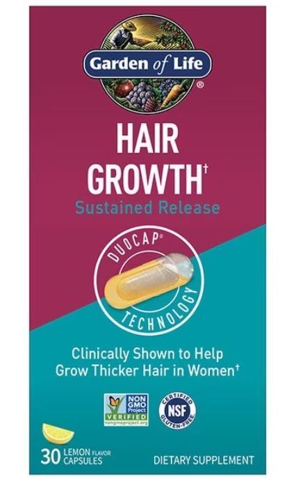 Garden of Life - Hair Growth 30 Lemon Caps Sustained Release