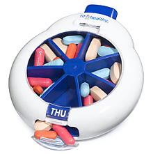 Fit & Healthy Rotating Pill Case