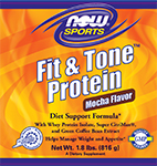 NOW Vitamins - Fit & Tone Protein Mocha Flavor - 1.8 lbs