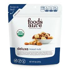 Foods Alive Organic Deluxe Mixed Nuts 8 oz