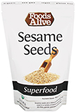 Foods Alive Organic Natural Sesame Seeds 12 oz