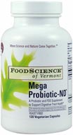 FoodScience of Vermont Mega Probiotic-ND (non-dairy) 120 vegicaps