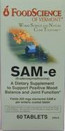 FoodScience of Vermont SAM-e 200mg 60 tabs