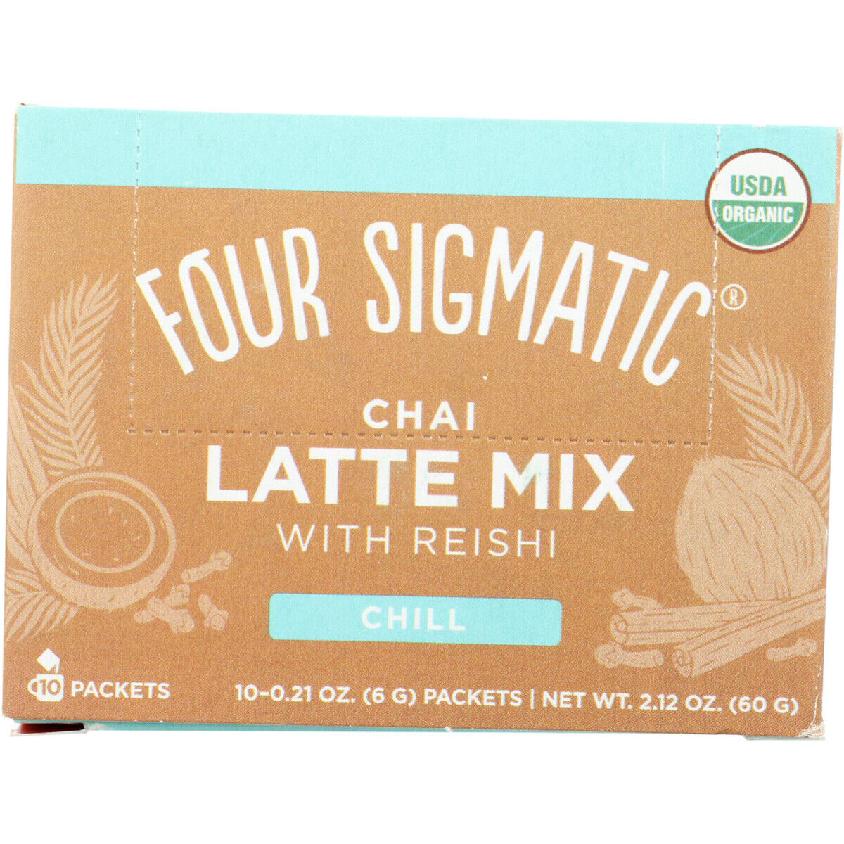Four Sigma Chai Latte with Turkey Tail and Reishi 10 ct