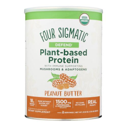 Four Sigma Plant-Based Protein w/ Superfoods Peanut Butter Can 21.16 ounce