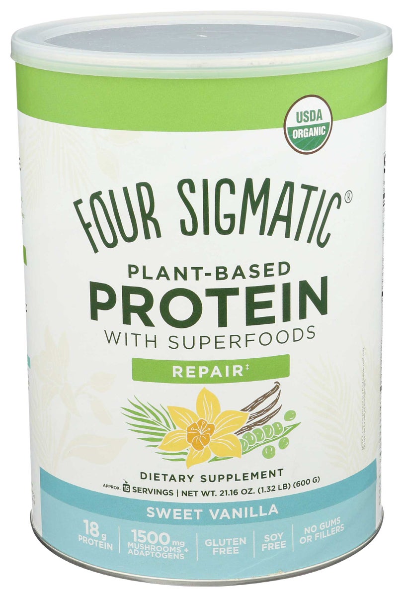 Four Sigma Plant-Based Protein w/ Superfoods Sweet Vanilla Can 21.16 ounce