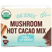 Four Sigma XOCO Blue Reishi Mushroom Hot Chocolate Drink Mix 10 ct