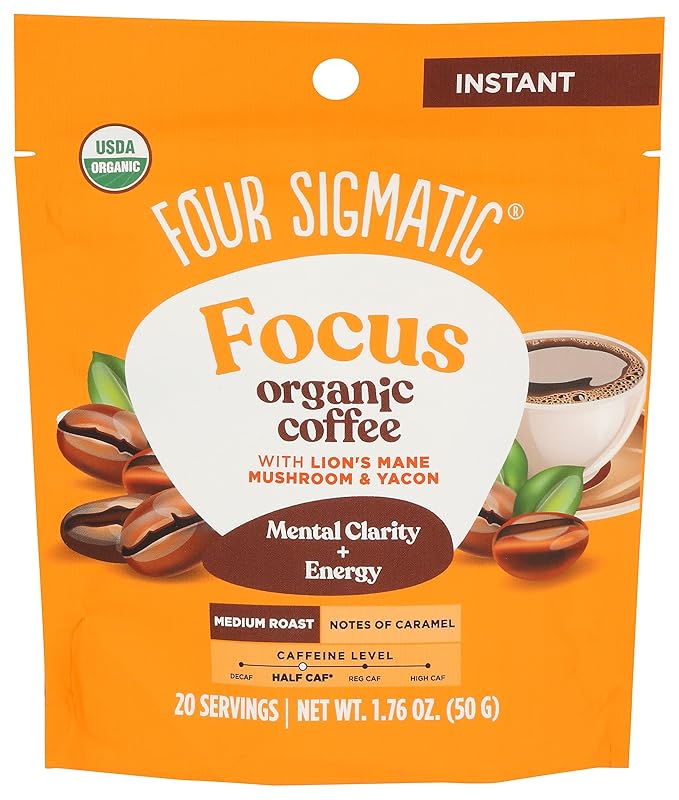 Four Sigmatic Coffee Instant Focus 1.76Oz
