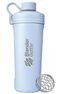 BlenderBottle Radian Shaker Cup Insulated Stainless Steel Water Bottle with Wire Whisk, 26-Ounce Color Artic Blue