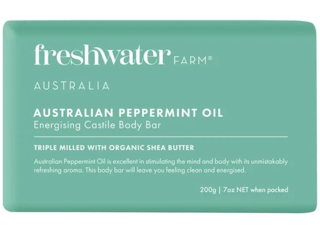 FreshWater Farm Castile Body Bar Peppermint 7 oz