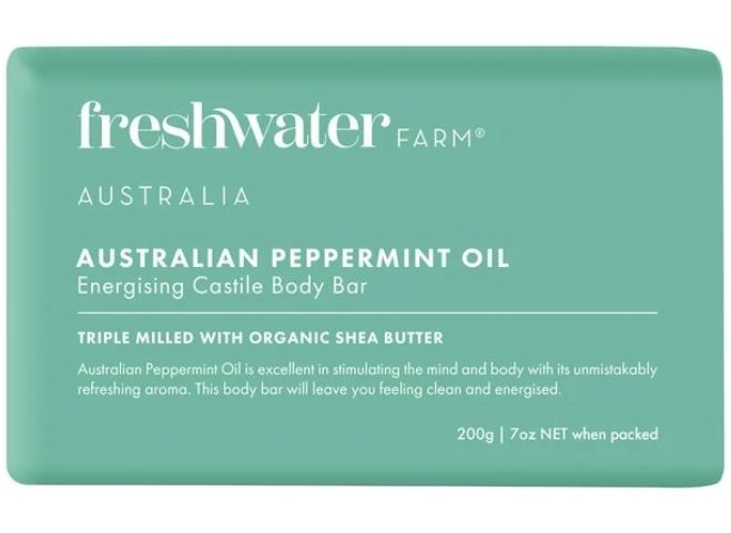 FreshWater Farm Castile Body Bar Peppermint 7 oz