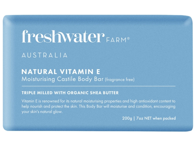 FreshWater Farm Castile Body Bar Vitamin E (Frag Free) 7 oz