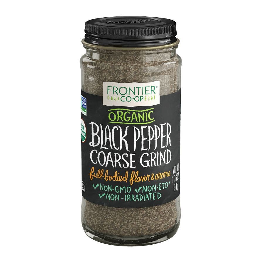 Frontier Black Pepper, Coarse Grind, Organic 1.76 oz.