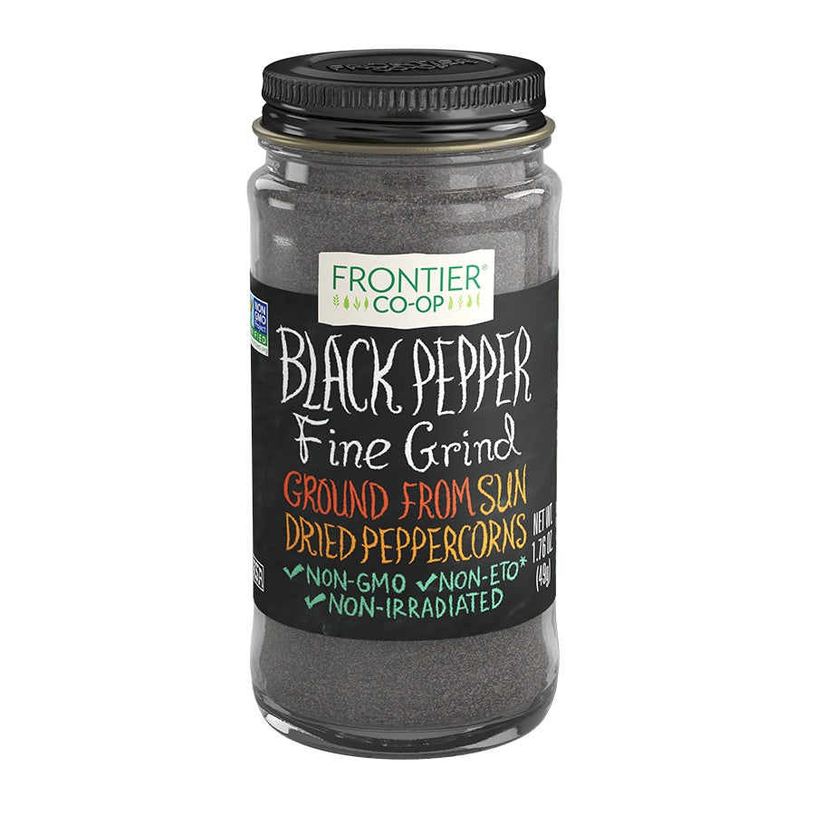 Frontier Black Pepper, Fine Grind 1.76 oz.