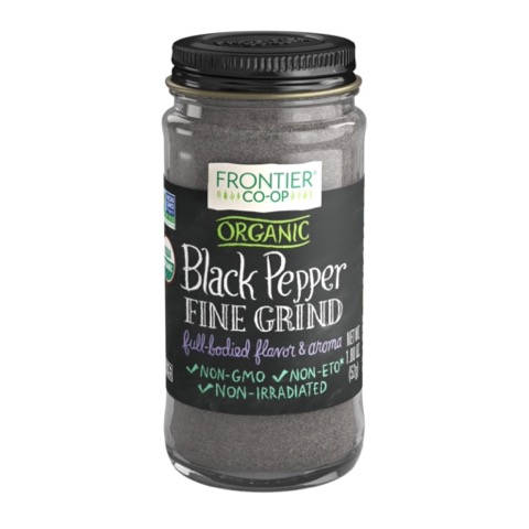 Frontier Black Pepper, Fine Grind, Organic 1.80 oz.