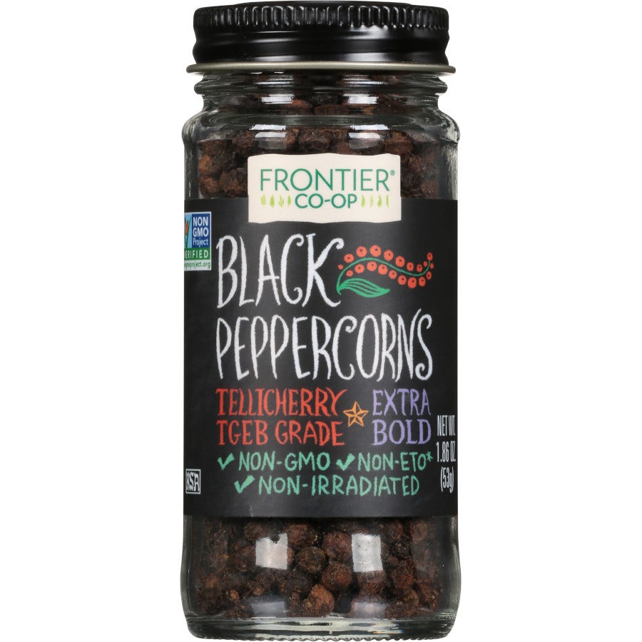 Frontier Black Peppercorns 1.86 oz.