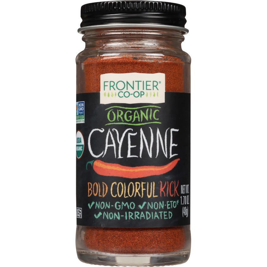 Frontier Cayenne Chili Pepper, Ground, Organic 1.70 oz.
