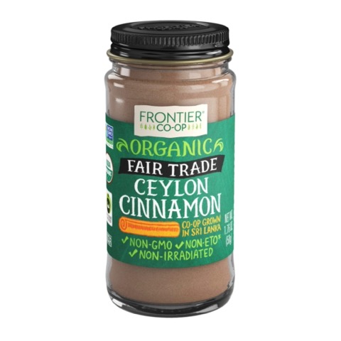Frontier Ceylon Cinnamon, Ground, Organic, Fair Trade Certified 1.76 oz.