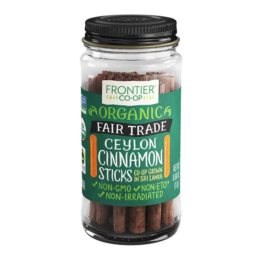 Frontier Ceylon Cinnamon Sticks, Organic, Fair Trade Certified 0.60 oz..