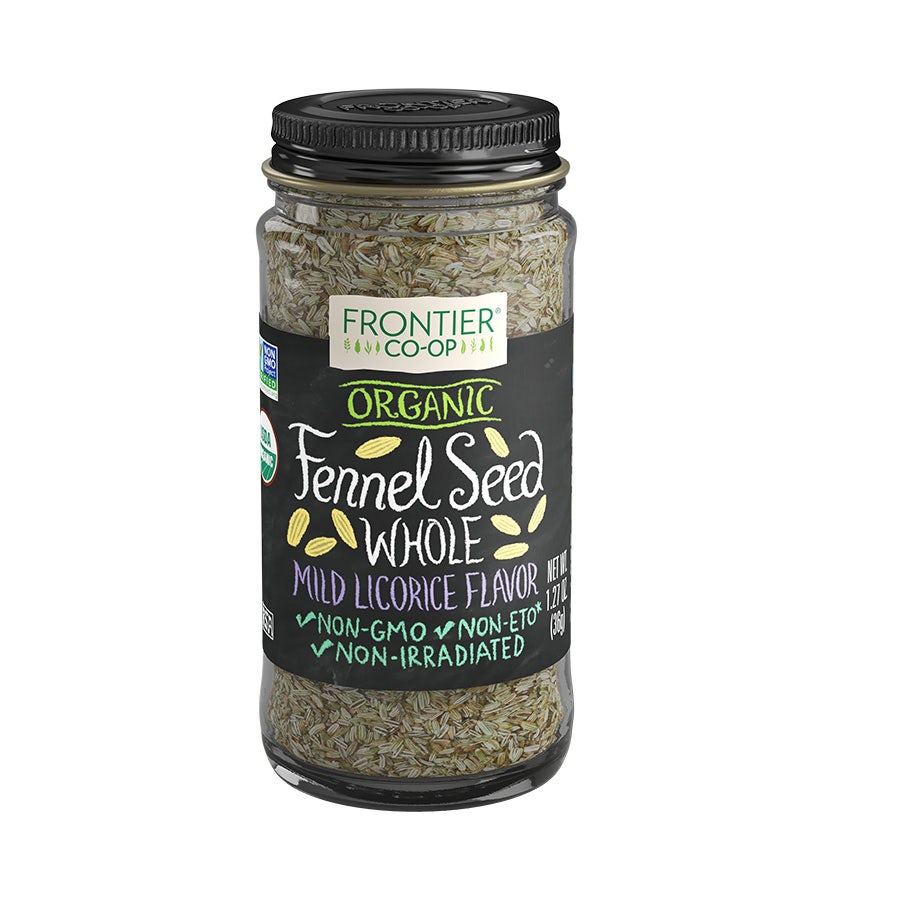 Frontier Fennel Seed, Whole, Organic 1.27 oz.