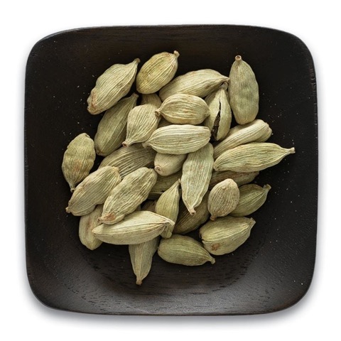Frontier Green Cardamom Pods, Whole, Organic 1 lb.