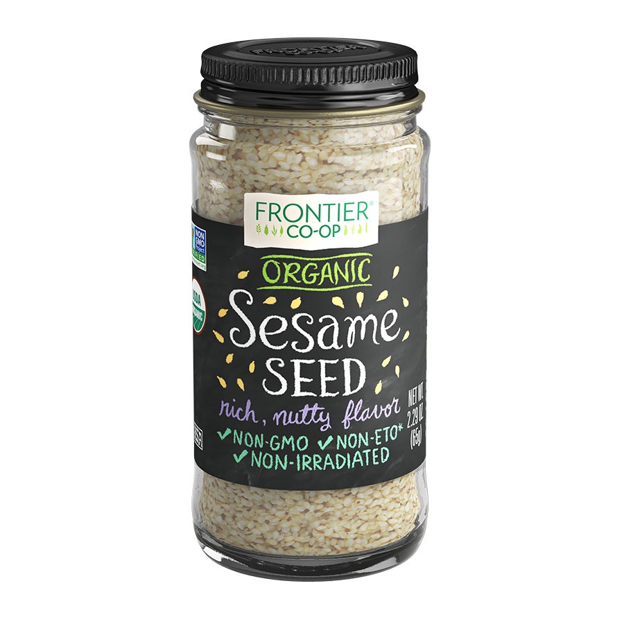 Frontier Hulled Sesame Seed, Whole, Organic 2.29 oz.