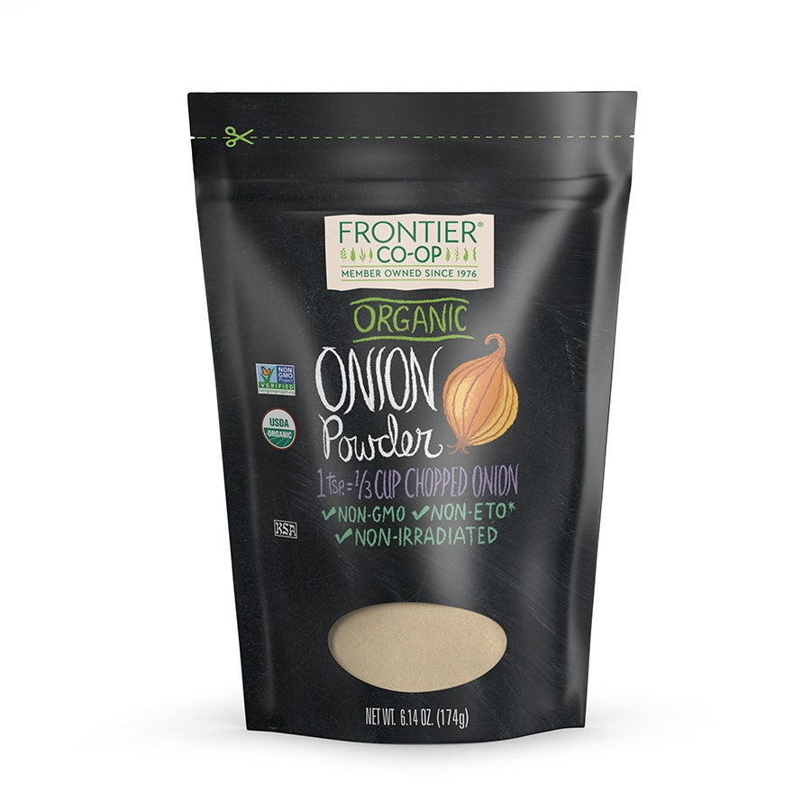 Frontier Onion Powder, White, Organic 6.14 oz.