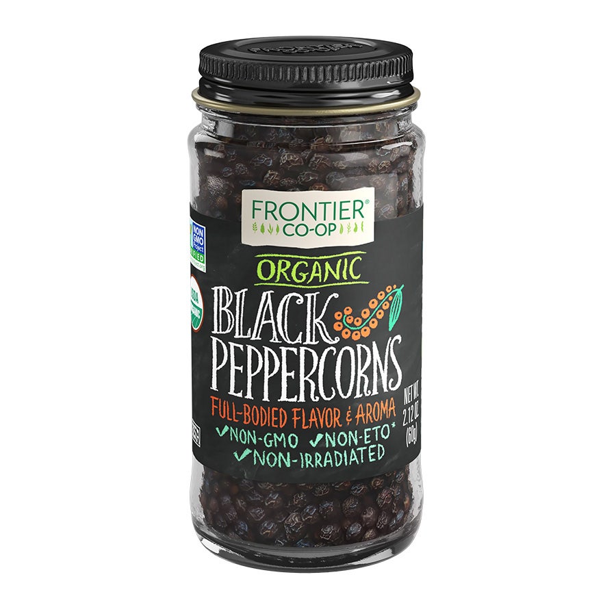 Frontier Organic Black Peppercorns 2.12 oz.