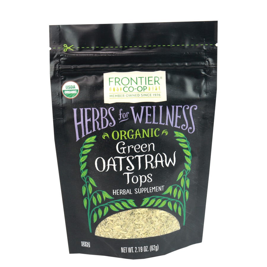 Frontier Organic Oatstraw Green Tops 2.19 oz.
