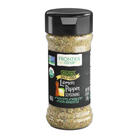 Frontier Organic Salt-Free Lemon Pepper Seasoning 2.5 oz.