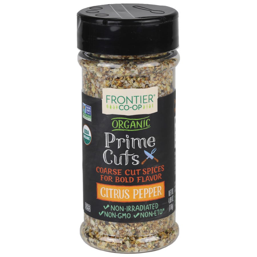 Frontier Prime Cuts Citrus Pepper, Organic 4.09 oz.