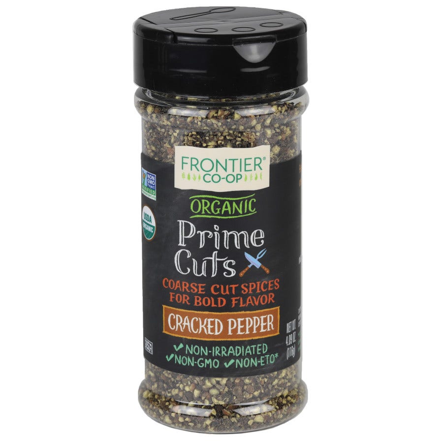 Frontier Prime Cuts Cracked Pepper, Organic 4.09 oz.