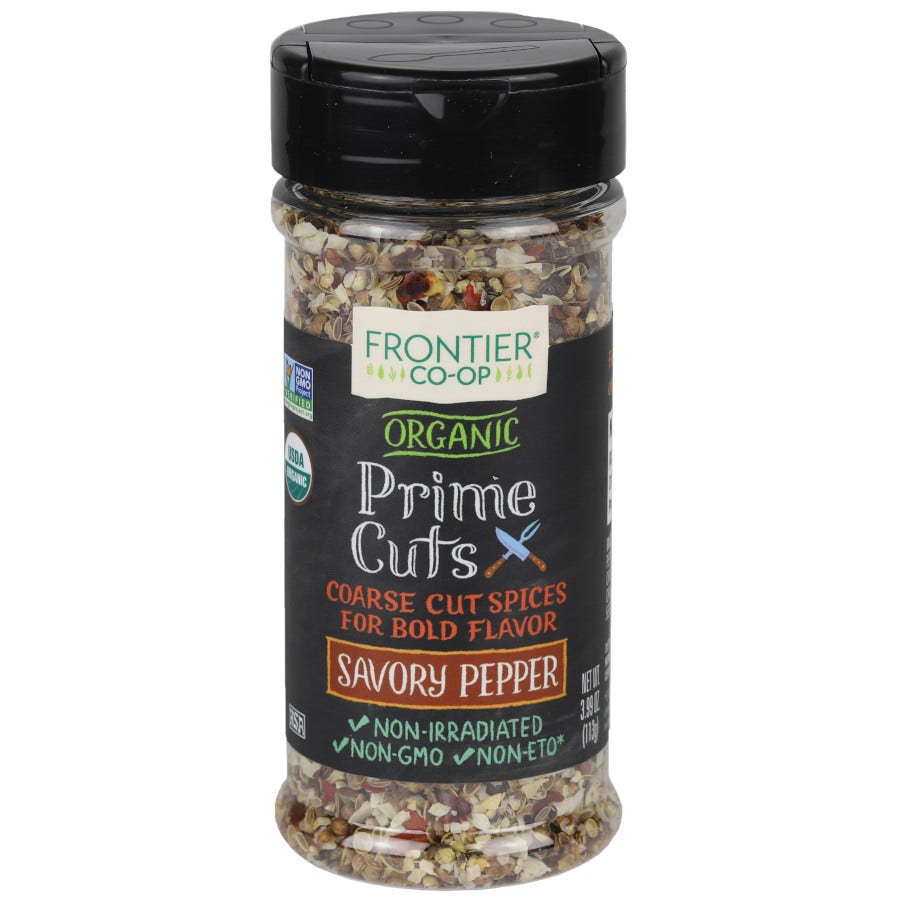 Frontier Prime Cuts Savory Pepper, Organic 3.99 oz.