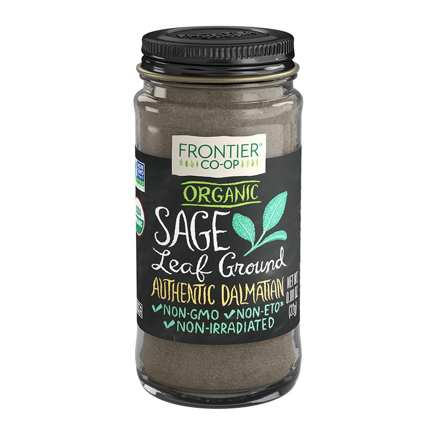 Frontier Sage Leaf, Ground, Organic 0.80 oz.