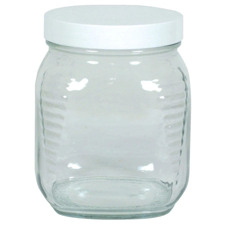 Frontier Small Glass Jar with Lid 30.5 oz.
